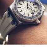 Premium Replica Uhr Audemars Piguet Royal Oak Offshore 67540OK.ZZ.A010CA.01 mit Diamantbesatz in 18K Roségold 37mm