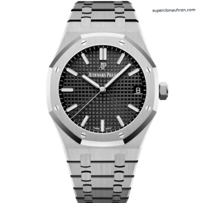 Premium Replica Uhr Audemars Piguet Royal Oak 15500ST.OO.1220ST.03 schwarzes Zifferblatt Edelstahl 41mm