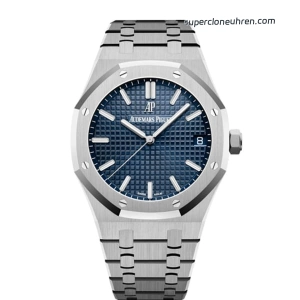 Premium Replica Uhr Audemars Piguet Royal Oak 15500ST.OO.1220ST.01 blaues Zifferblatt Edelstahl 41 mm