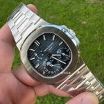 Premium Replica Uhr Patek Philippe Nautilus 5712/1A-001 Edelstahl mit Mondphase 40mm