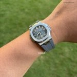 Super Clone Patek Philippe Nautilus 5712G-001 mit grauem Kautschukband 40mm