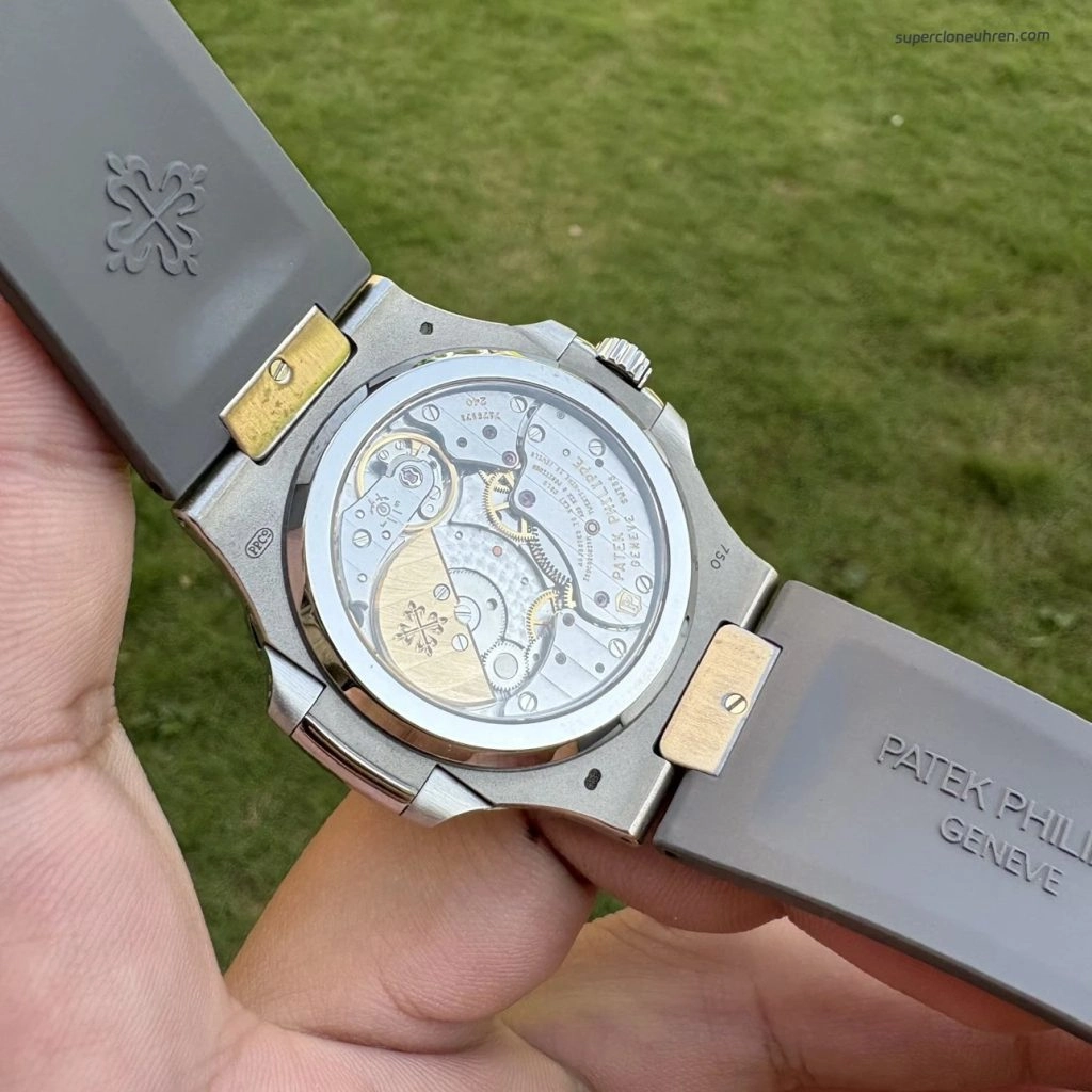 Super Clone Patek Philippe Nautilus 5712G-001 mit grauem Kautschukband 40mm