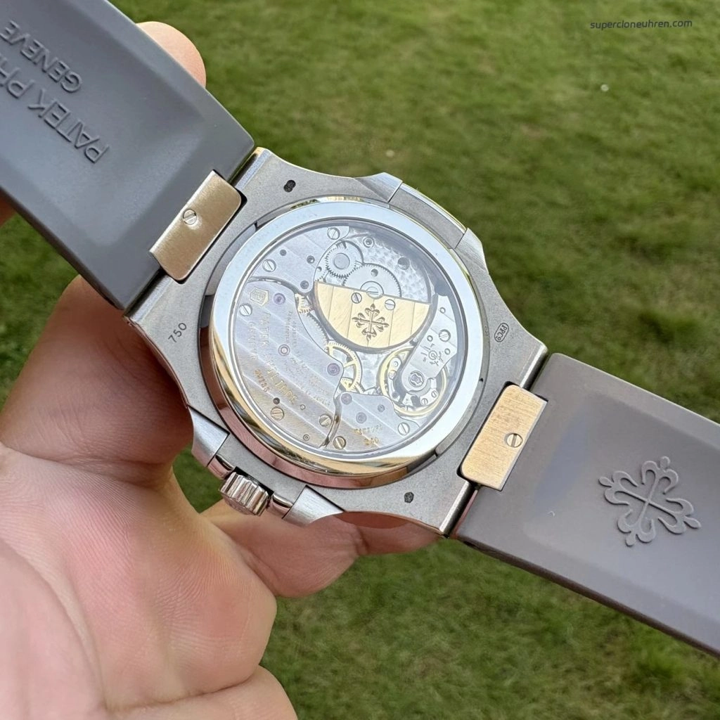 Super Clone Patek Philippe Nautilus 5712G-001 mit grauem Kautschukband 40mm