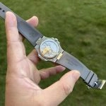 Super Clone Patek Philippe Nautilus 5712G-001 mit grauem Kautschukband 40mm