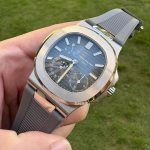 Super Clone Patek Philippe Nautilus 5712G-001 mit grauem Kautschukband 40mm
