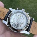 Premium Replica Uhr Breitling Navitimer B01 AB0121211B1X1 schwarzes Zifferblatt mit Lederband 43mm