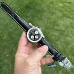 Premium Replica Uhr Breitling Navitimer B01 AB0121211B1X1 schwarzes Zifferblatt mit Lederband 43mm