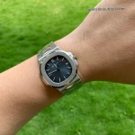 1:1 Super Clone Uhr Patek Philippe Nautilus 5711/1A-010 aus gebürstetem Edelstahl 40mm