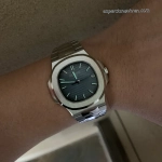 1:1 Super Clone Uhr Patek Philippe Nautilus 5711/1A-010 aus gebürstetem Edelstahl 40mm