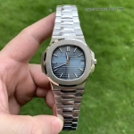 1:1 Super Clone Uhr Patek Philippe Nautilus 5711/1A-010 aus gebürstetem Edelstahl 40mm