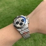 Super Clone Breitling Chronomat AB0134101G1A1 Panda-Zifferblatt mit Edelstahlarmband 42mm