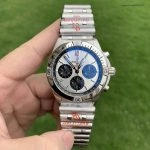 Super Clone Breitling Chronomat AB0134101G1A1 Panda-Zifferblatt mit Edelstahlarmband 42mm