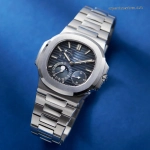 Premium Replica Uhr Patek Philippe Nautilus 5712/1A-001 Edelstahl mit Mondphase 40mm