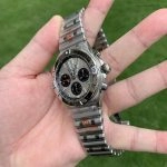 Super Clone Breitling Chronomat AB0134101G1A1 Panda-Zifferblatt mit Edelstahlarmband 42mm