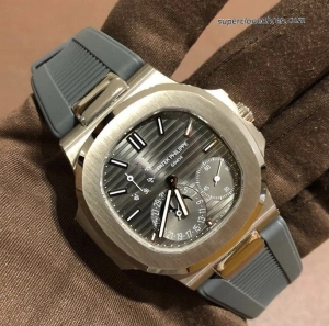 Super Clone Patek Philippe Nautilus 5712G-001 mit grauem Kautschukband 40mm
