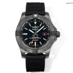 Premium Replica Uhr Breitling Avenger V17310101B1W1 Schwarz mit Textil-Kautschukband 44 mm