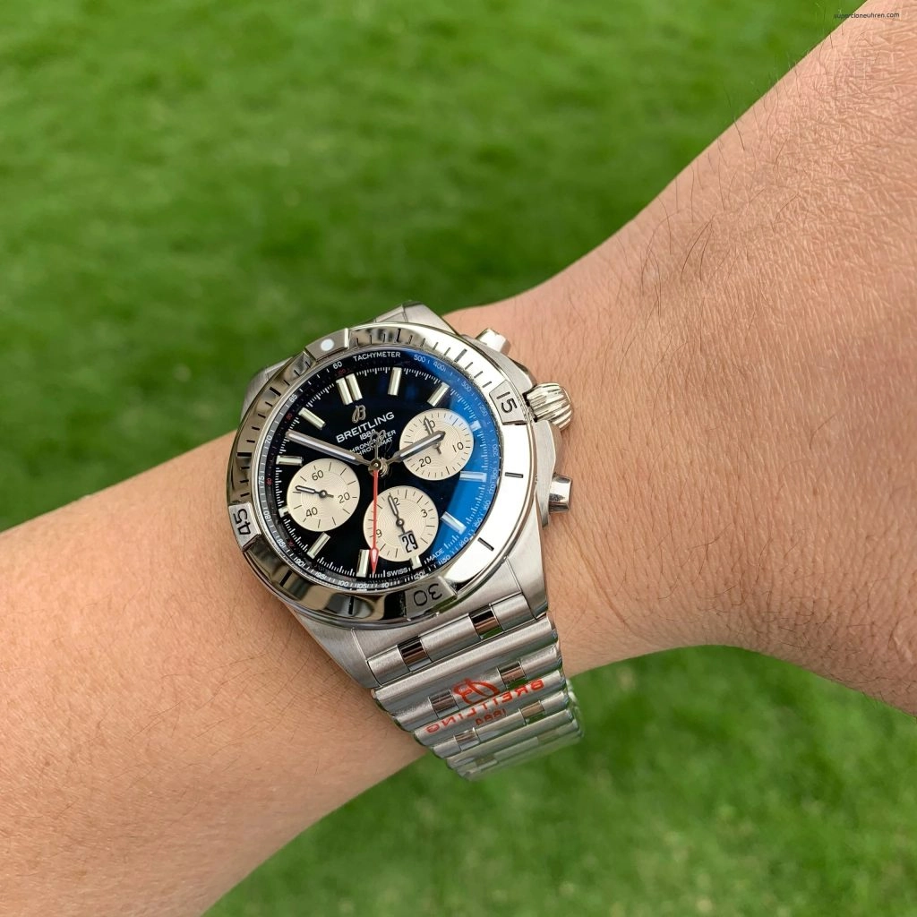 Super Clone Breitling Chronomat AB0134101B1A1 Panda-Zifferblatt Edelstahl 42mm