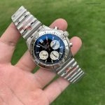 Super Clone Breitling Chronomat AB0134101B1A1 Panda-Zifferblatt Edelstahl 42mm