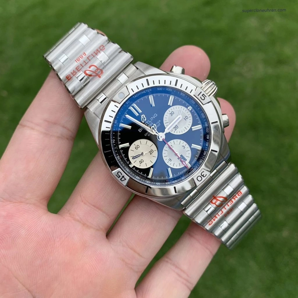 Super Clone Breitling Chronomat AB0134101B1A1 Panda-Zifferblatt Edelstahl 42mm
