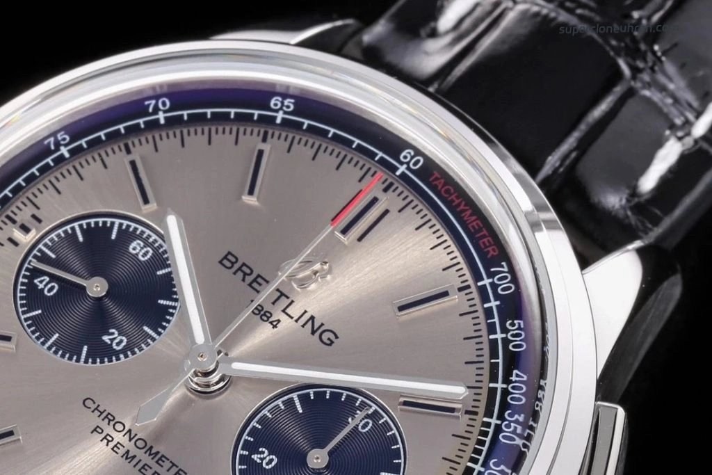 Premium Replica Uhr Breitling Premier AB0118221B1P1 mit grauem Zifferblatt 42mm