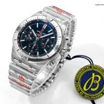 Premium Replica Uhr Breitling Chronomat AB01343A1L1A1 Bentley Edition mit grünem Zifferblatt und Rouleaux-Armband 42 mm
