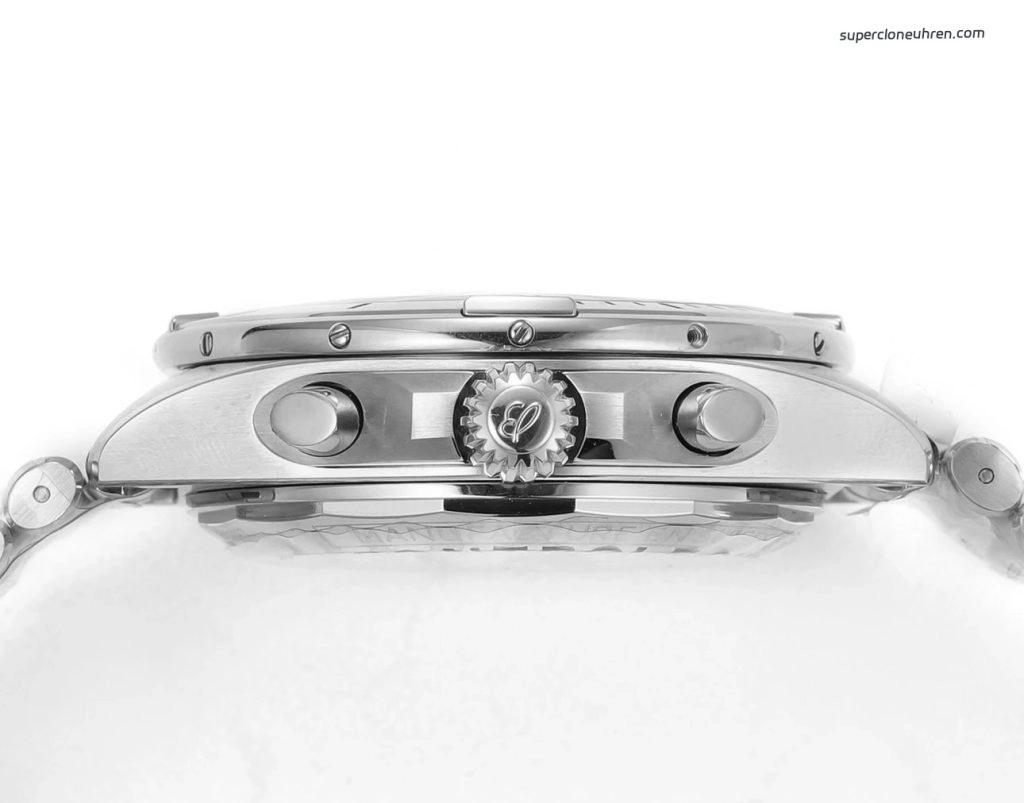 Premium Replica Uhr Breitling Chronomat AB01343A1L1A1 Bentley Edition mit grünem Zifferblatt und Rouleaux-Armband 42 mm