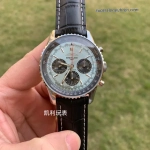 Premium Replica Uhr Breitling Navitimer 1 AB0138241C1P1 eisblaues Zifferblatt 43mm