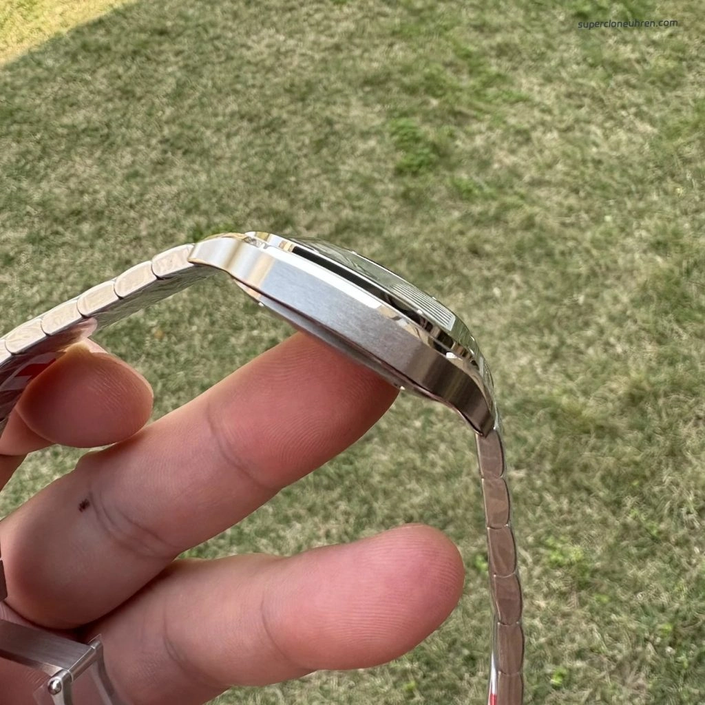 Super Clone Cartier Santos WSSA0010 Edelstahl mit blauen Zeigern 35,1mm