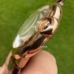 Premium Replica Uhr Cartier Ballon Bleu WGBB0017 Roségold mit blauen Zeigern 42mm