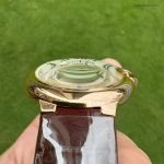 Premium Replica Uhr Cartier Ballon Bleu WGBB0017 Roségold mit blauen Zeigern 42mm