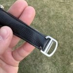 Super Clone Cartier Tank Solo WSTA0029 silbernes Gehäuse mit schwarzem Lederband 27×34 mm