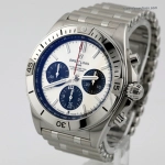 Super Clone Breitling Chronomat AB0134101G1A1 Panda-Zifferblatt mit Edelstahlarmband 42mm