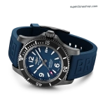 Premium Replica Uhr Breitling Superocean M17368D71C1S2 PVD-Schwarz mit Kautschukband 46mm