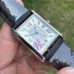 Premium Replica Uhr Cartier Tank Must WSTA0040 Lederarmband mit blauen Zeigern 41x31mm