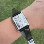 Premium Replica Uhr Cartier Tank Must WSTA0040 Lederarmband mit blauen Zeigern 41x31mm