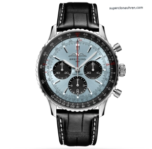 Premium Replica Uhr Breitling Navitimer 1 AB0138241C1P1 eisblaues Zifferblatt 43mm