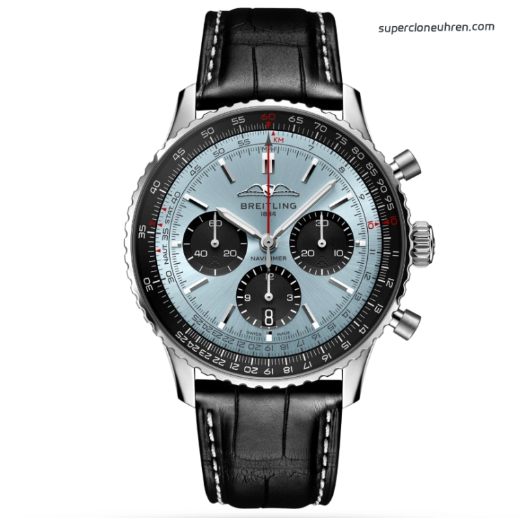 <span class="scu-card-title">Premium Replica Uhr Breitling Navitimer 1 AB0138241C1P1 eisblaues Zifferblatt 43mm</span><div class="wpkj-loop-price"><span class="wpkj-loop-currency">€</span><span class="wpkj-loop-amount">454</span></div>