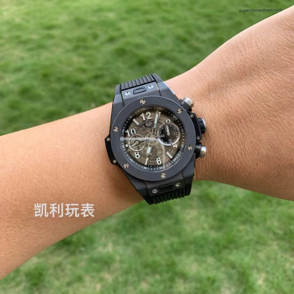 Premium Replica Uhr Hublot Big Bang 421.CI.1170.RX Skelett-Zifferblatt Keramik 42 mm