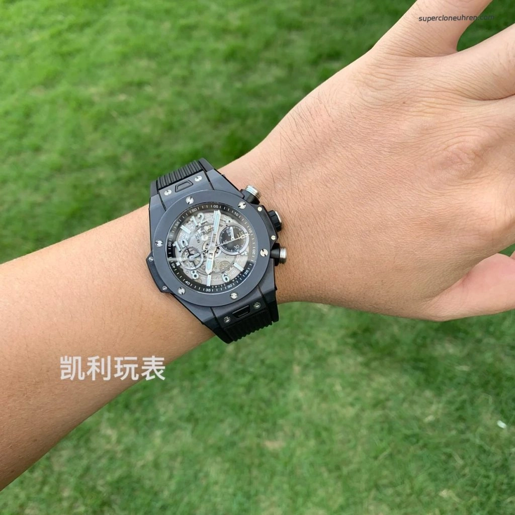 Premium Replica Uhr Hublot Big Bang 421.CI.1170.RX Skelett-Zifferblatt Keramik 42 mm