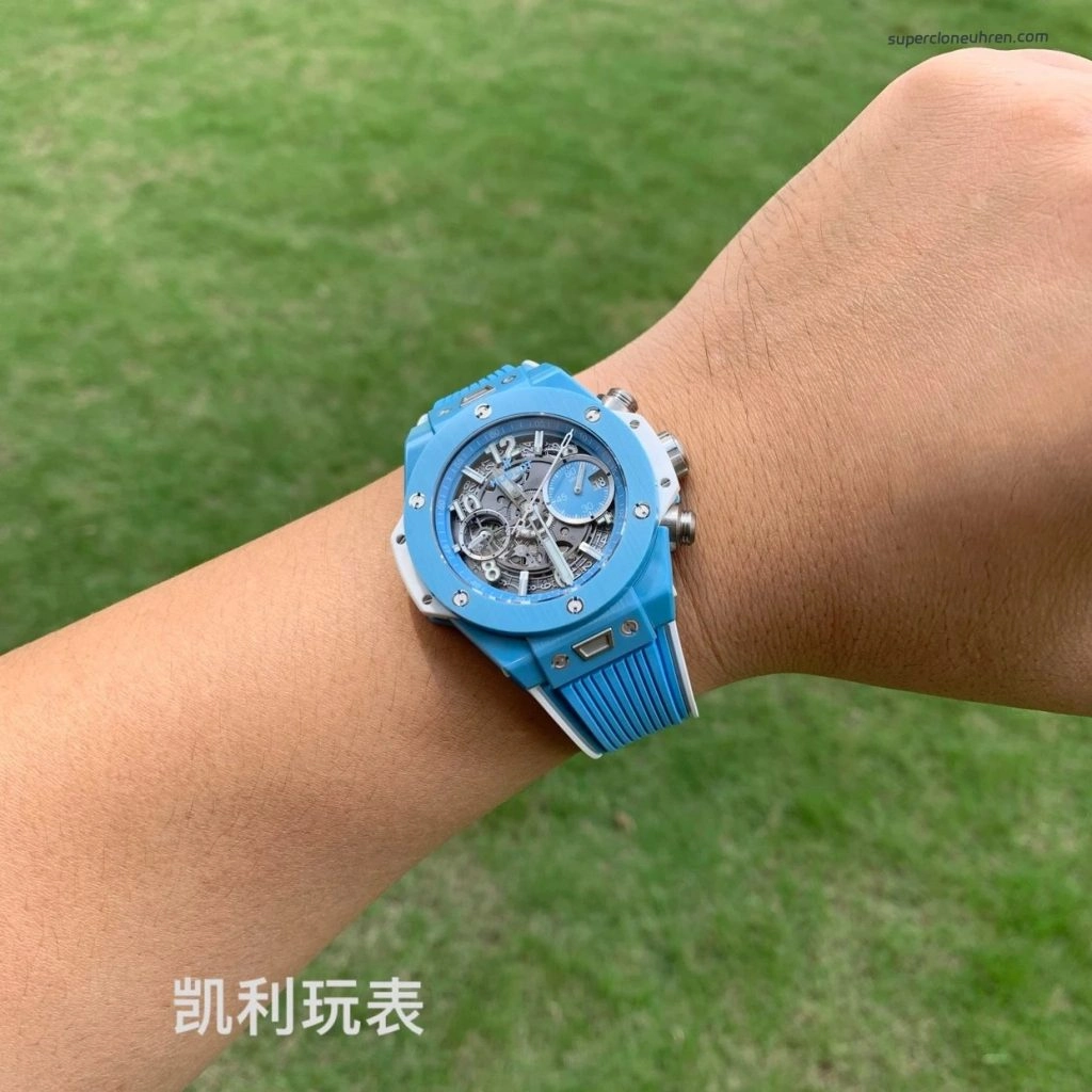1:1 Super Clone Uhr Hublot Big Bang Unico 441.EX.5120.RX Skelett-Zifferblatt Keramikgehäuse 42 mm