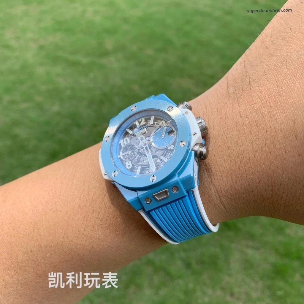 1:1 Super Clone Uhr Hublot Big Bang Unico 441.EX.5120.RX Skelett-Zifferblatt Keramikgehäuse 42 mm