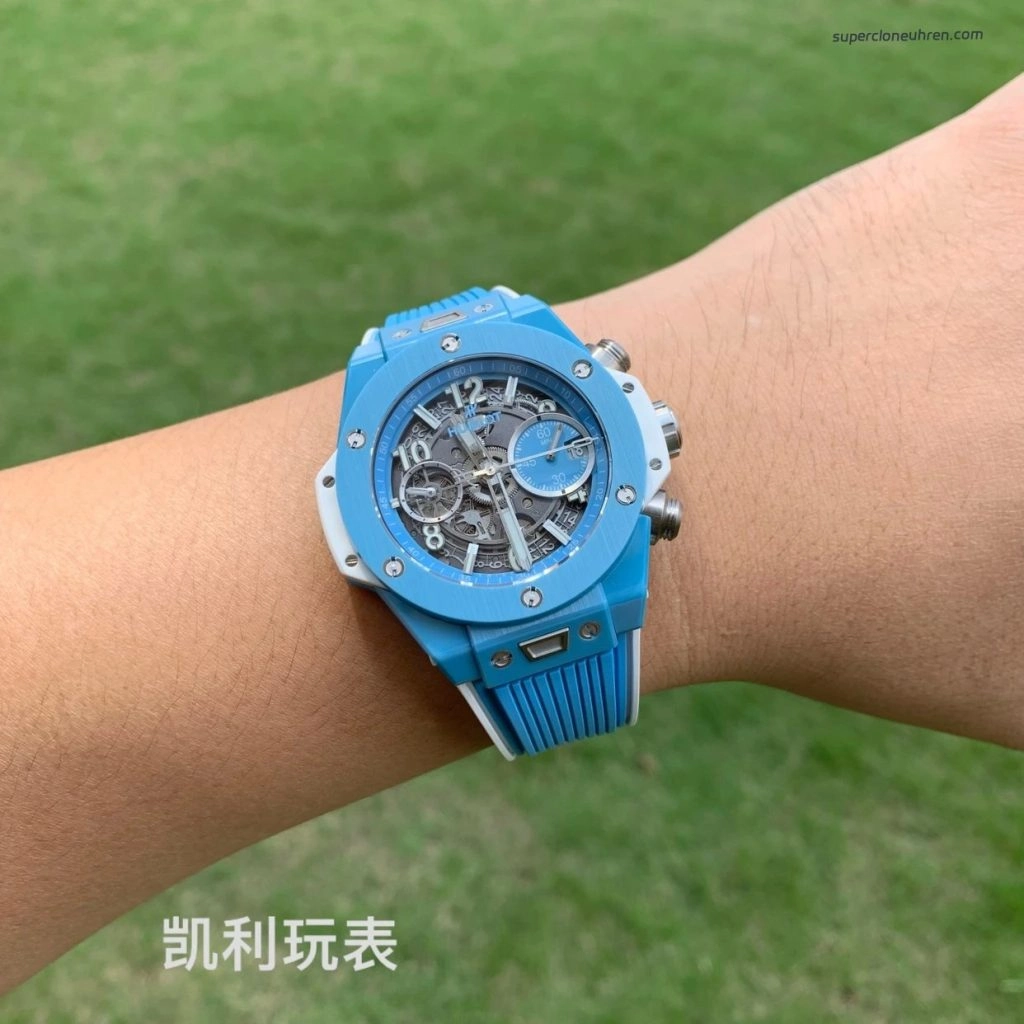 1:1 Super Clone Uhr Hublot Big Bang Unico 441.EX.5120.RX Skelett-Zifferblatt Keramikgehäuse 42 mm