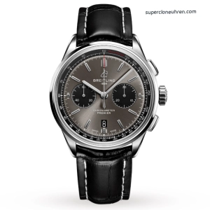 Premium Replica Uhr Breitling Premier AB0118221B1P1 mit grauem Zifferblatt 42mm