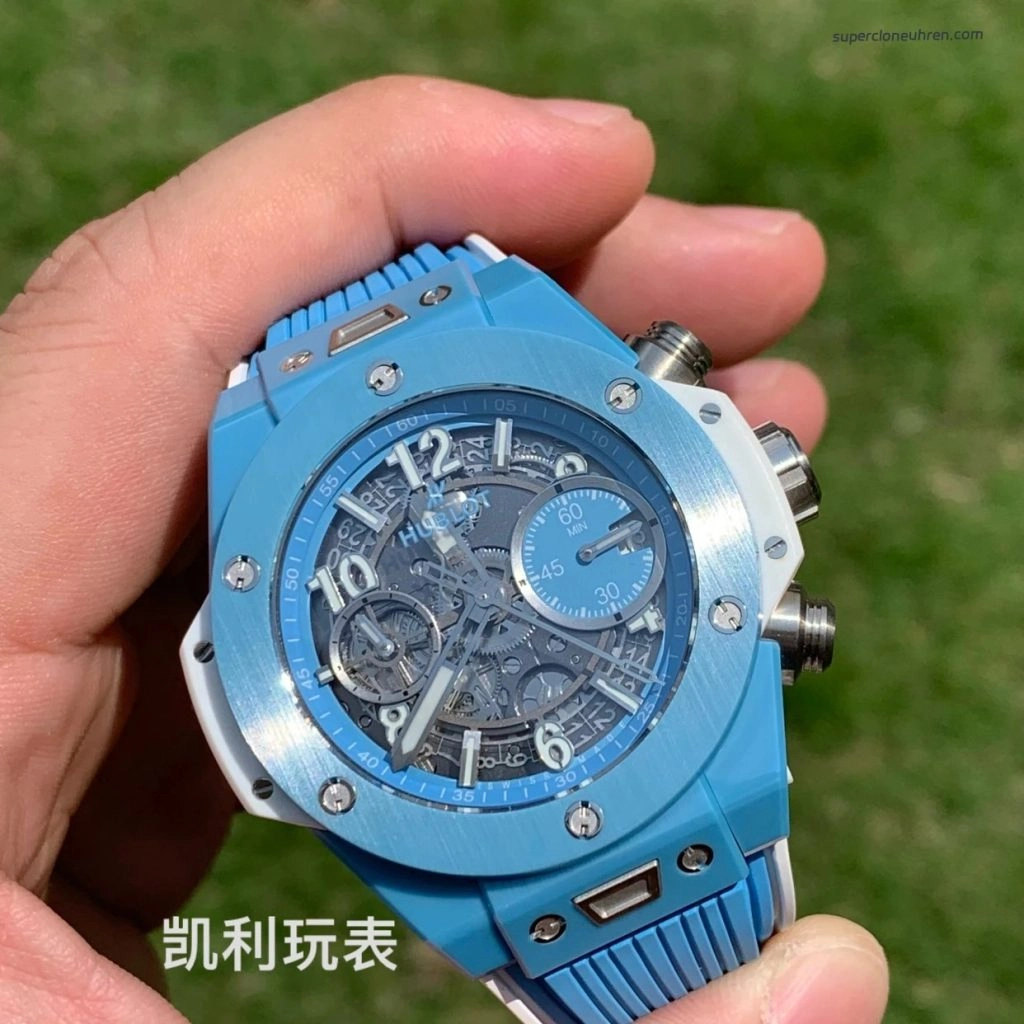 1:1 Super Clone Uhr Hublot Big Bang Unico 441.EX.5120.RX Skelett-Zifferblatt Keramikgehäuse 42 mm