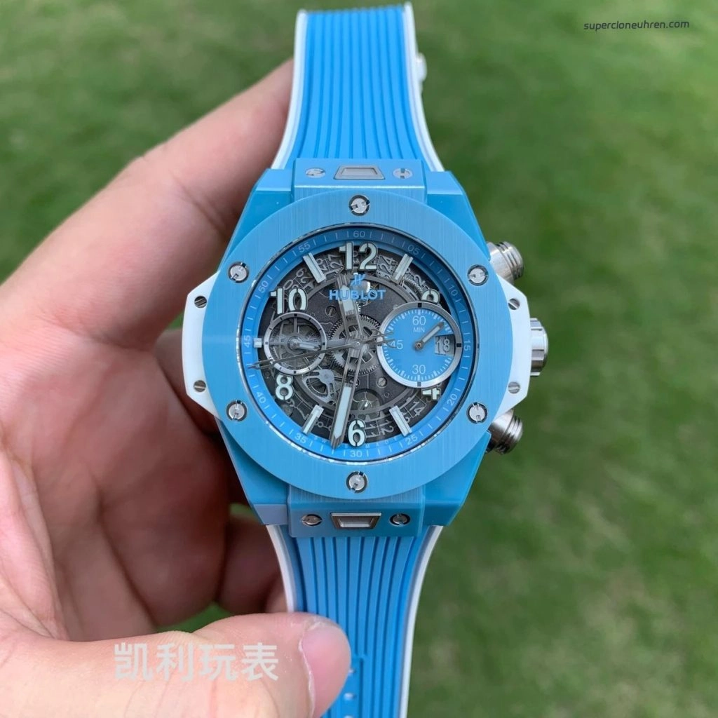 1:1 Super Clone Uhr Hublot Big Bang Unico 441.EX.5120.RX Skelett-Zifferblatt Keramikgehäuse 42 mm