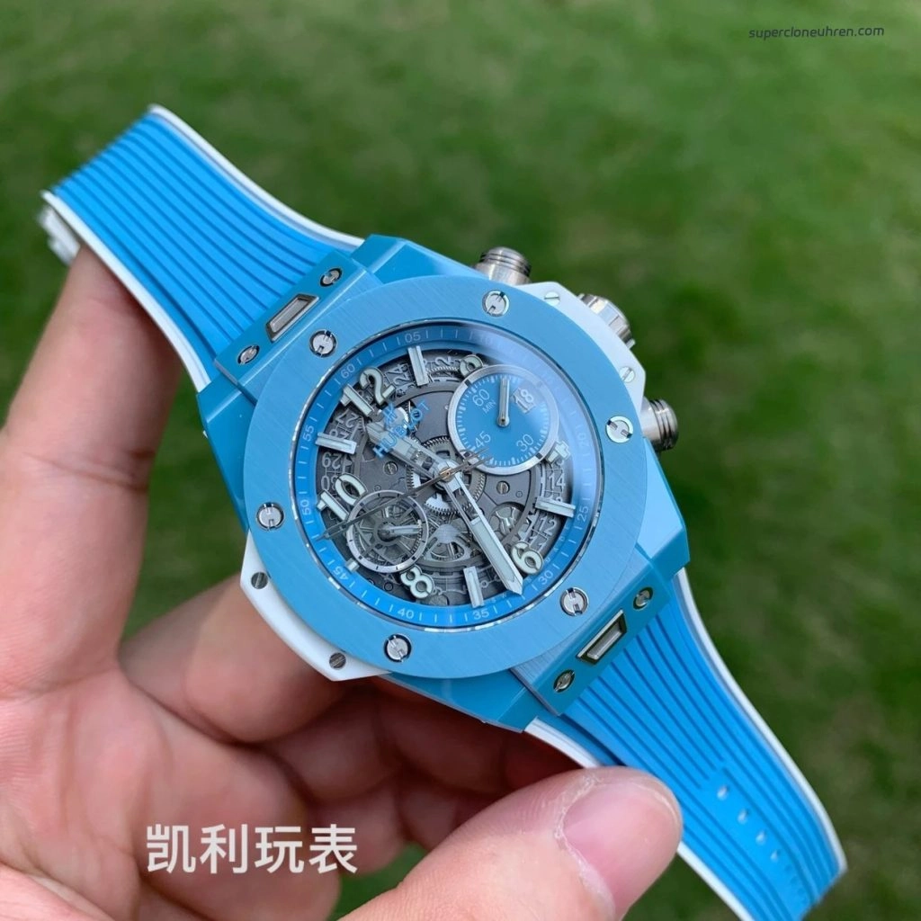 1:1 Super Clone Uhr Hublot Big Bang Unico 441.EX.5120.RX Skelett-Zifferblatt Keramikgehäuse 42 mm