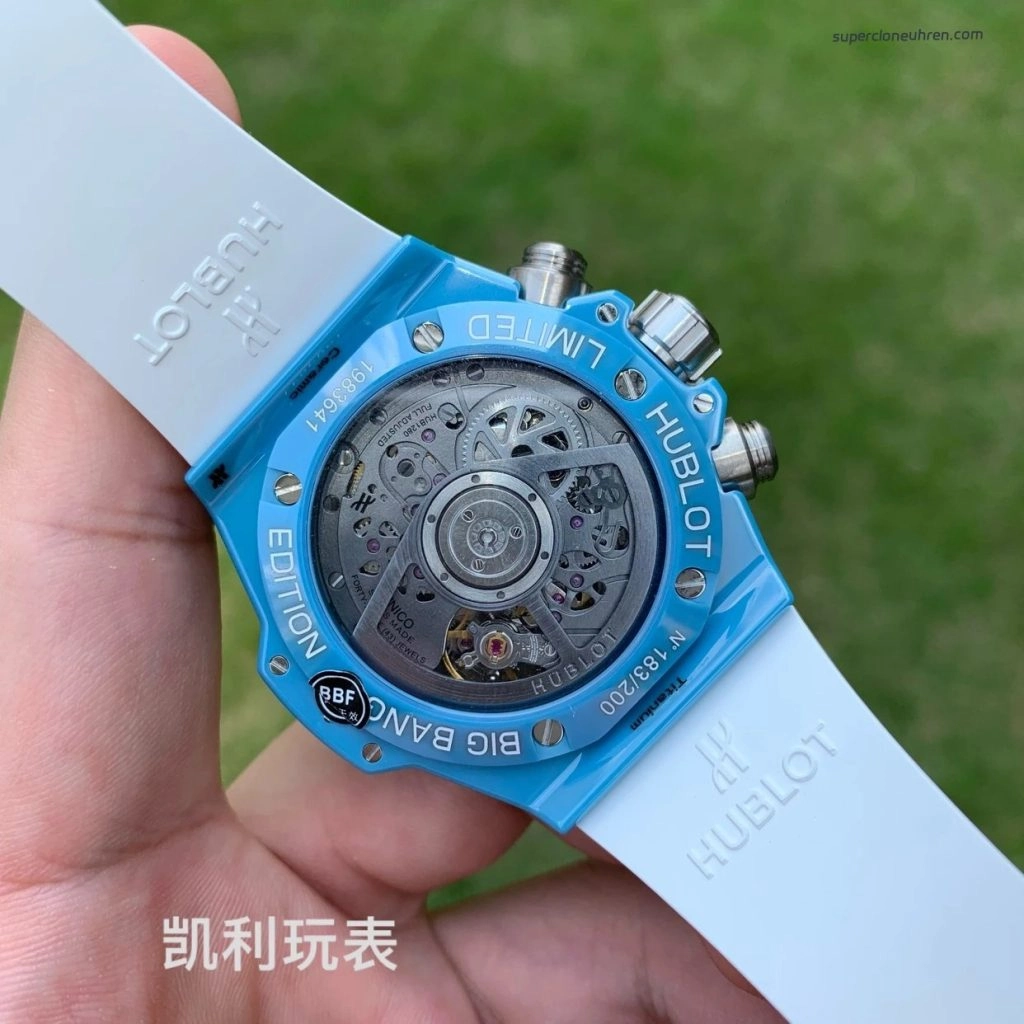 1:1 Super Clone Uhr Hublot Big Bang Unico 441.EX.5120.RX Skelett-Zifferblatt Keramikgehäuse 42 mm