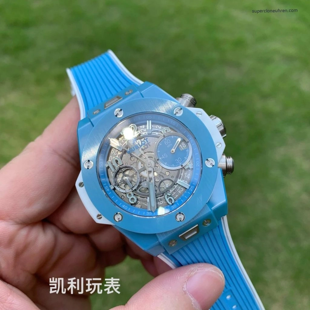 1:1 Super Clone Uhr Hublot Big Bang Unico 441.EX.5120.RX Skelett-Zifferblatt Keramikgehäuse 42 mm