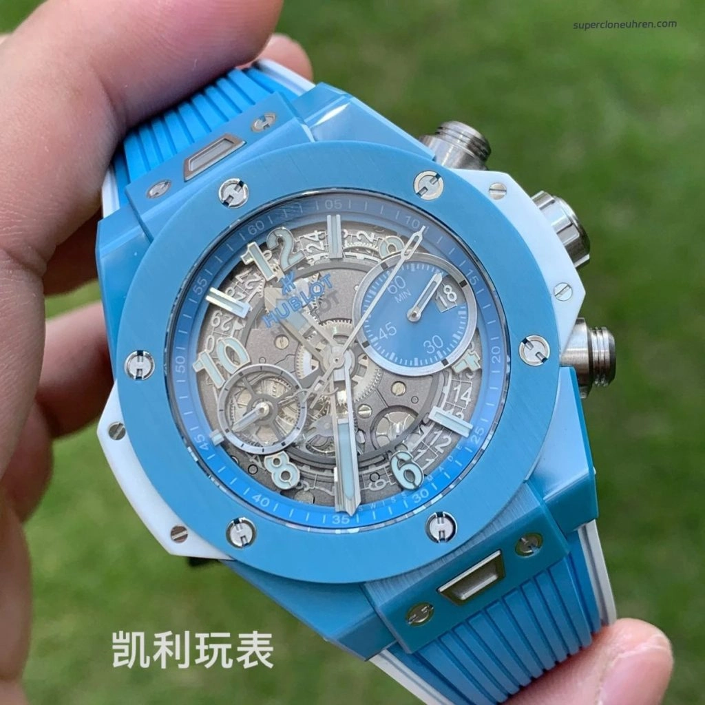 1:1 Super Clone Uhr Hublot Big Bang Unico 441.EX.5120.RX Skelett-Zifferblatt Keramikgehäuse 42 mm