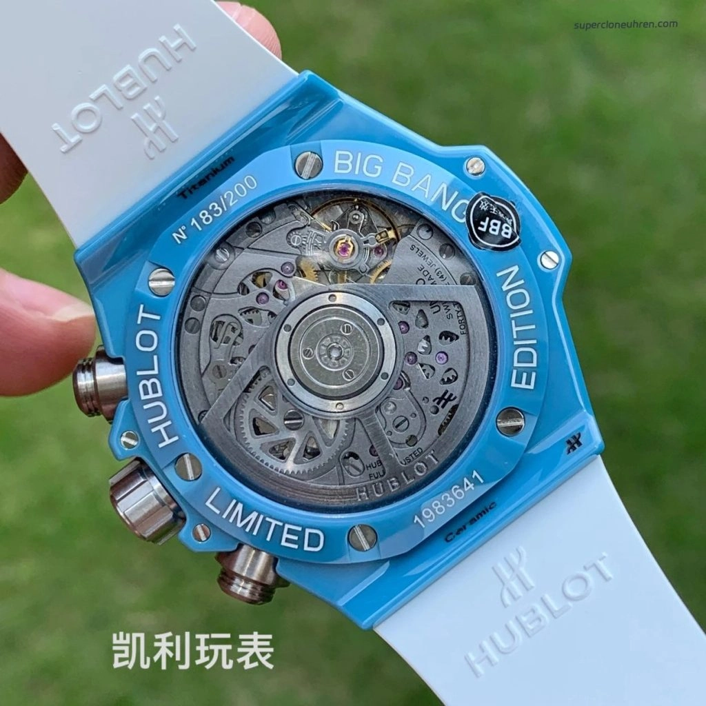 1:1 Super Clone Uhr Hublot Big Bang Unico 441.EX.5120.RX Skelett-Zifferblatt Keramikgehäuse 42 mm